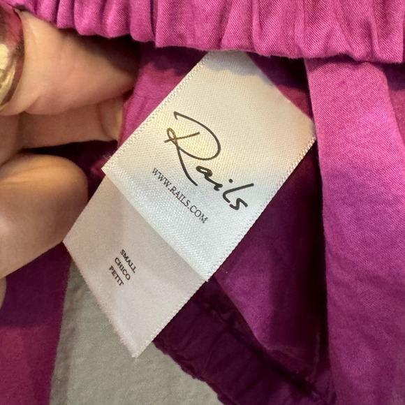 RAILS NWT $168 Katia Midriff Billowy Style Berry Size S - Picture 10 of 11